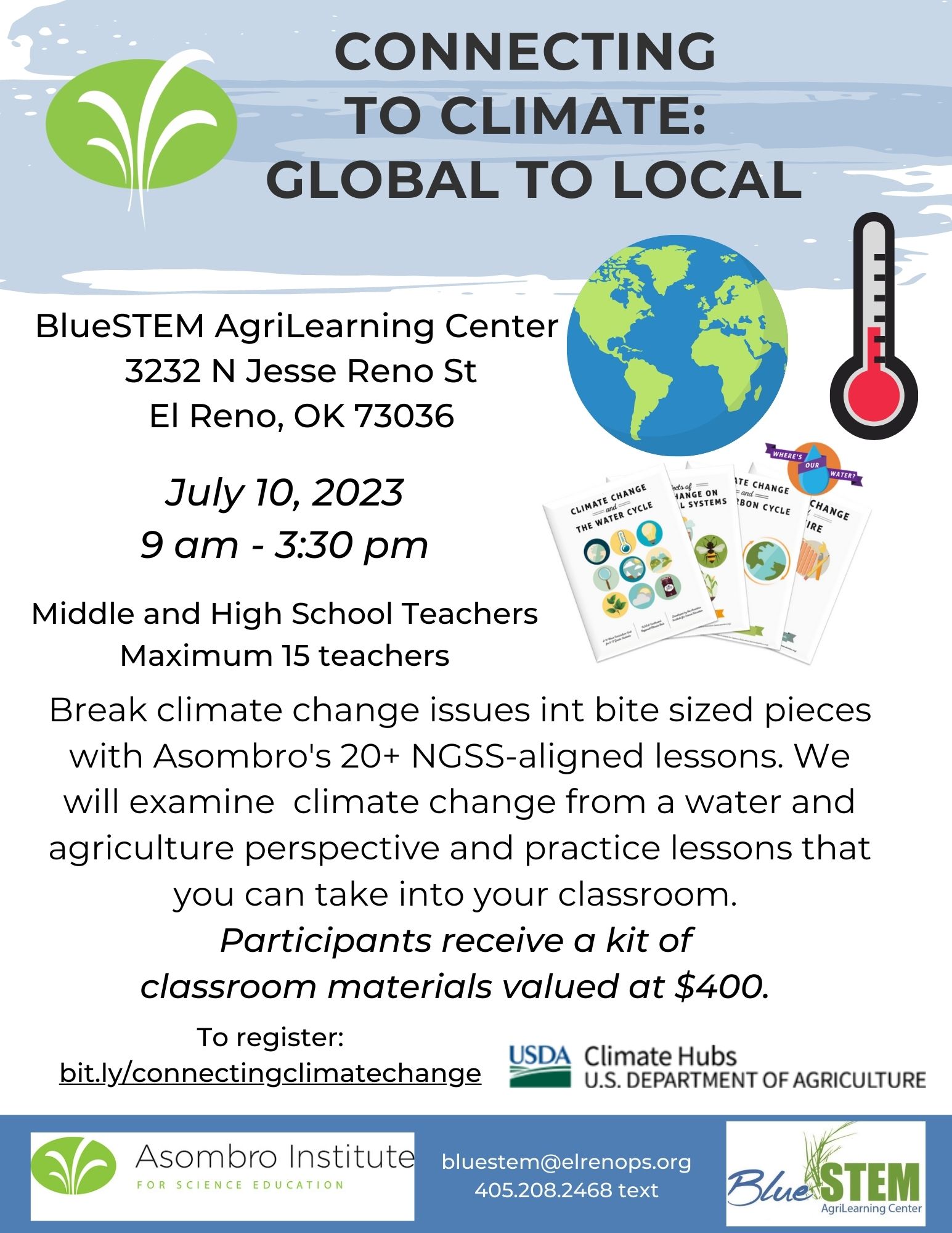 Connecting to Climate: Global to Local Teacher Workshop