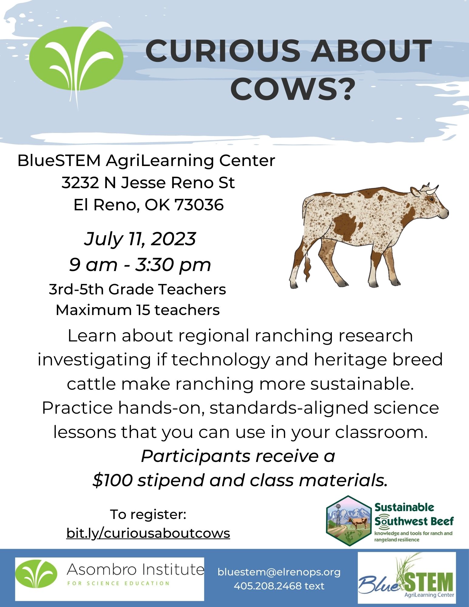 Curious About Cows Flyer