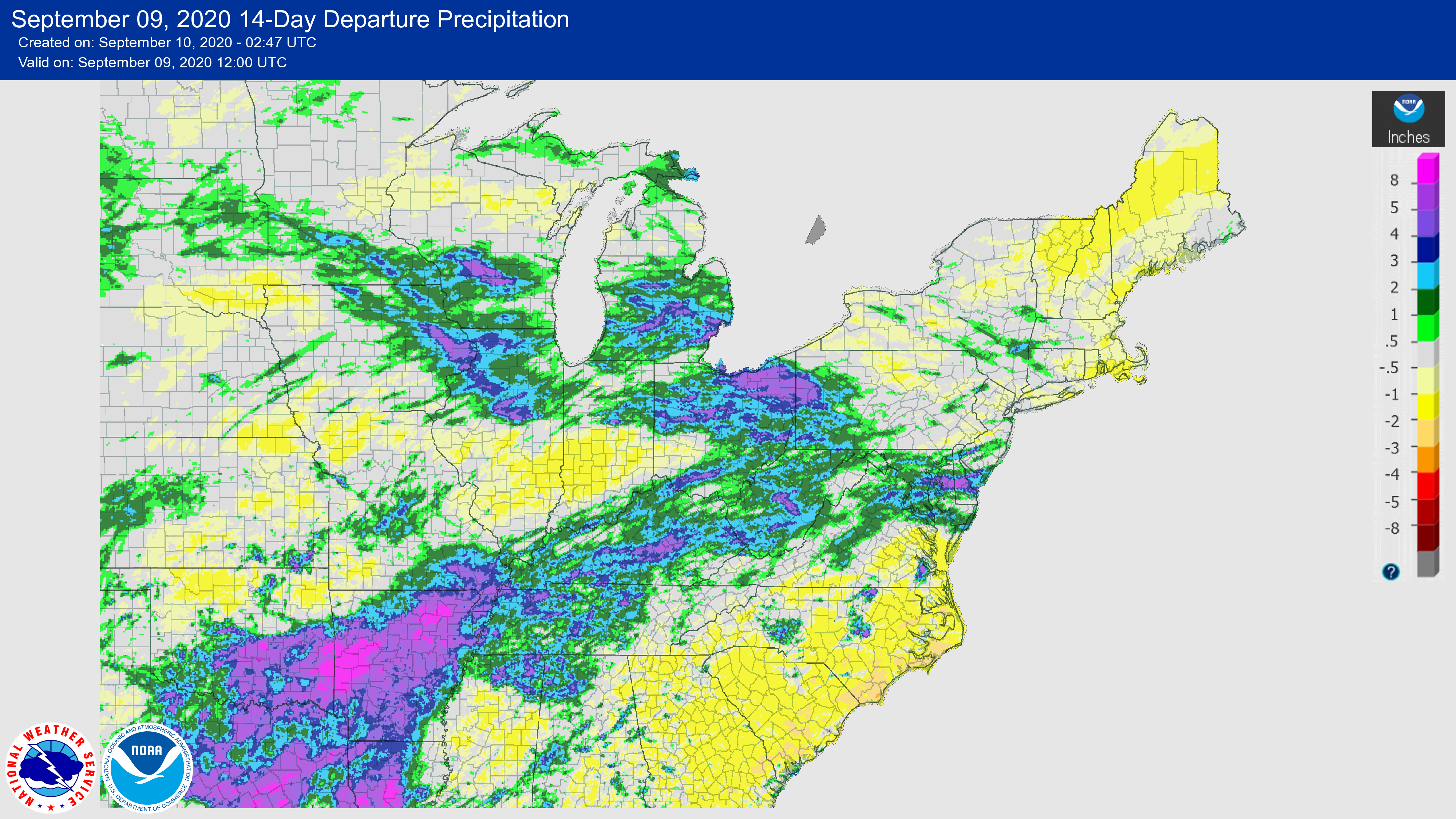 rainfall map