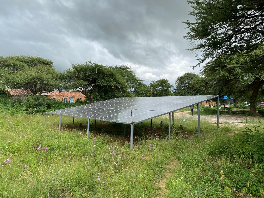 Solar Panel set at Bihawana site