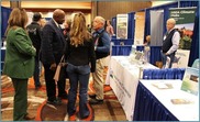Dr. Cibils at the Society for Range Management's annual meeting with the Southern Plains Climate Hub booth
