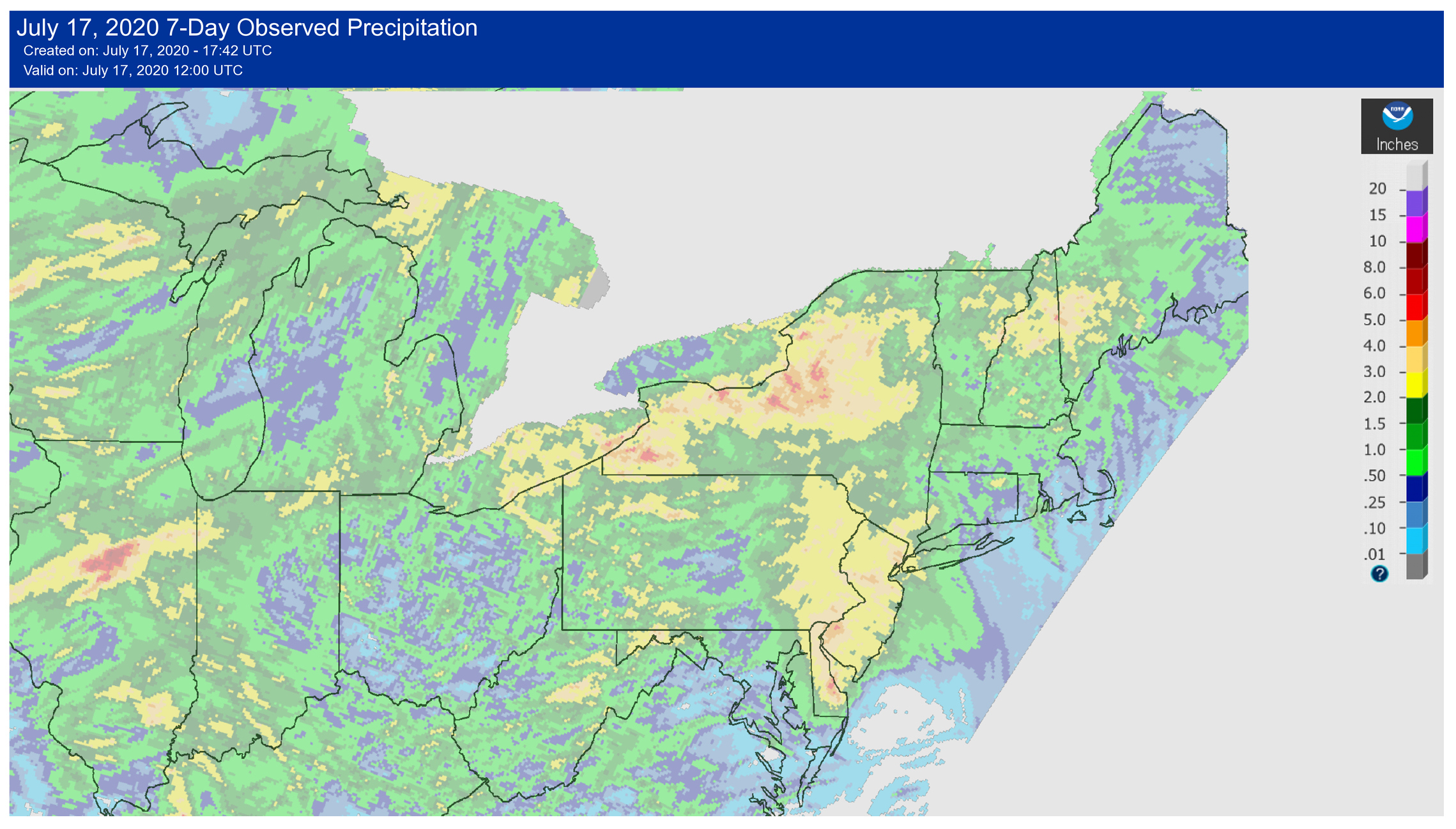 rainfall map