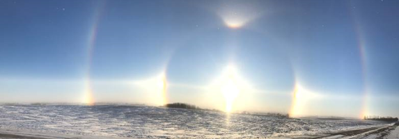 Sun Dogs, Hawley MN, Feb 2019, (Credit MNDNR)