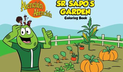 Sr. Sapo's Garden Coloring Book cover