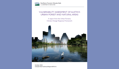 Cover of Austin Urban Forest Climate Vulnerability Assessment report
