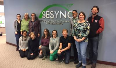 The team working on "Soil as a socio-ecological feedback" at SESYNC