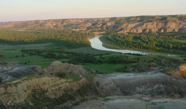 Landscape photo of the Little Missouri National Grasslands, North Dakota.