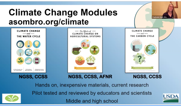 Climate change modules from the Asombro